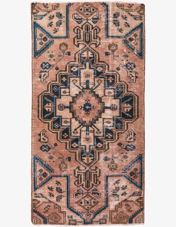 2' 10 x 5' 10 Hand Knotted Ultra Vintage Persian Wool Runner Rug
