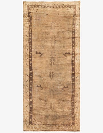 3' 1 x 7' 8 Hand Knotted Ultra Vintage Persian Wool Runner Rug