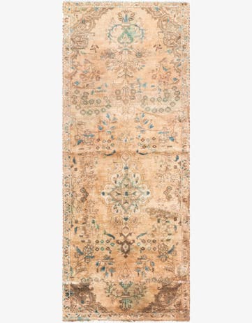 3' x 7' 7 Hand Knotted Ultra Vintage Persian Wool Runner Rug