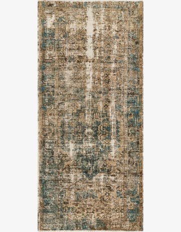 3' 5 x 7' 5 Hand Knotted Ultra Vintage Persian Wool Runner Rug