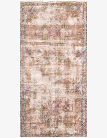 4' x 8' 2 Hand Knotted Ultra Vintage Persian Wool Runner Rug