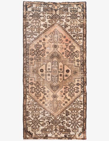2' 6 x 5' 10 Hand Knotted Ultra Vintage Persian Wool Runner Rug