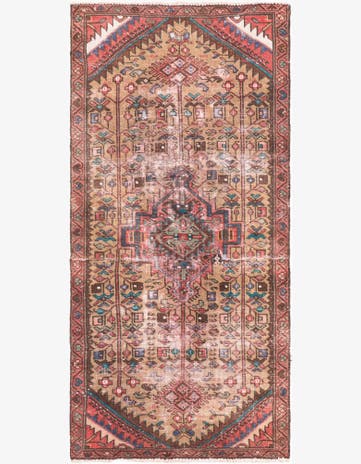 2' 6 x 5' 5 Hand Knotted Ultra Vintage Persian Wool Runner Rug