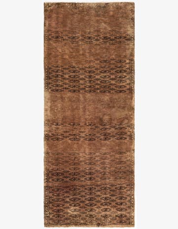 3' 3 x 8' 2 Hand Knotted Ultra Vintage Persian Wool Runner Rug