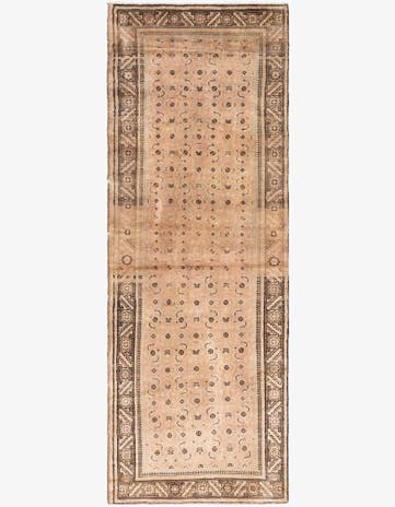 3' 6 x 10' 2 Hand Knotted Ultra Vintage Persian Wool Runner Rug