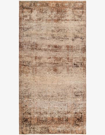 4' x 8' Hand Knotted Ultra Vintage Persian Wool Runner Rug