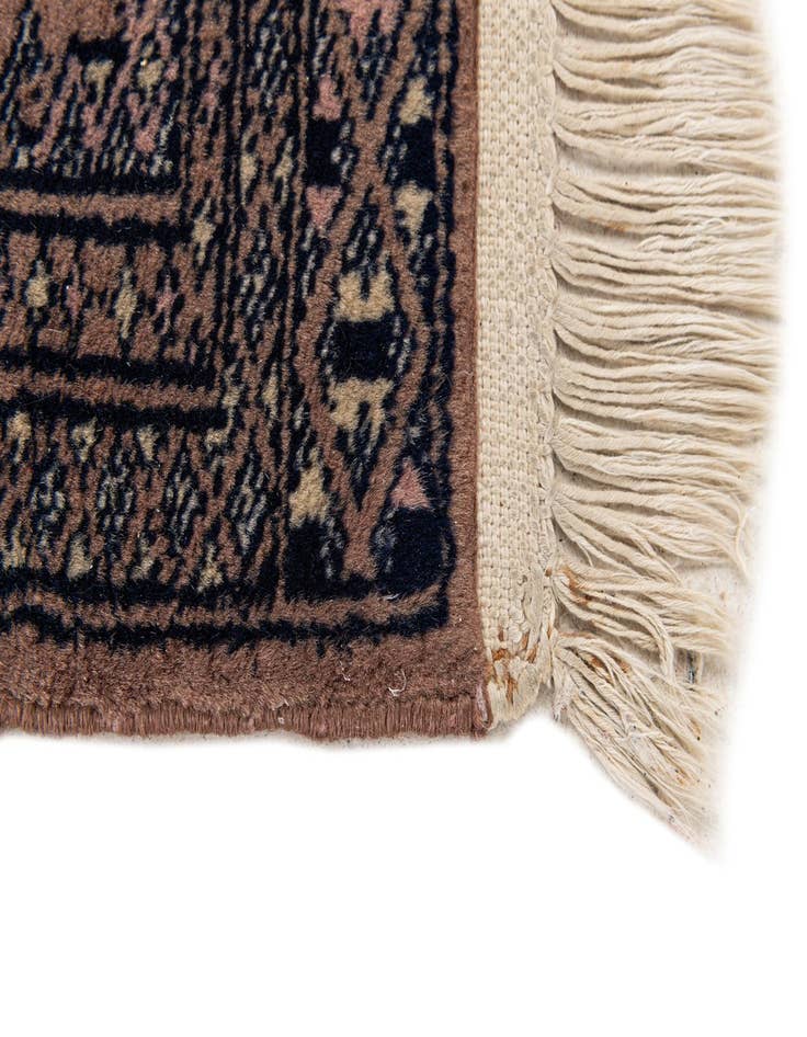 Detail image of 1' 7 x 2' 3 Hand Knotted Bokhara Wool Square Rug