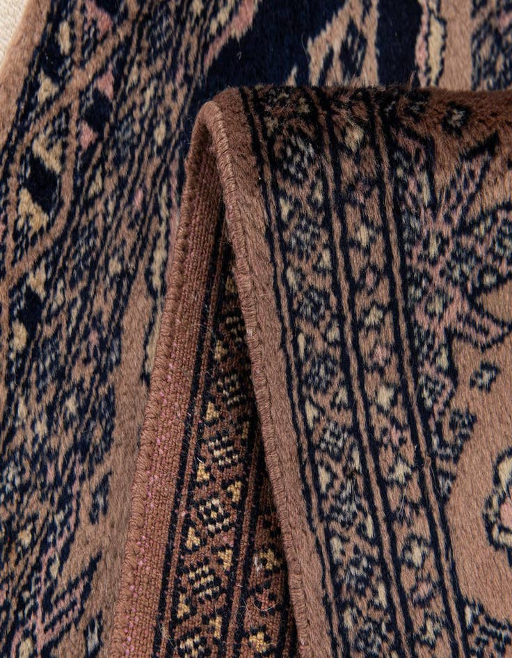 Detail image of 1' 7 x 2' 3 Hand Knotted Bokhara Wool Square Rug