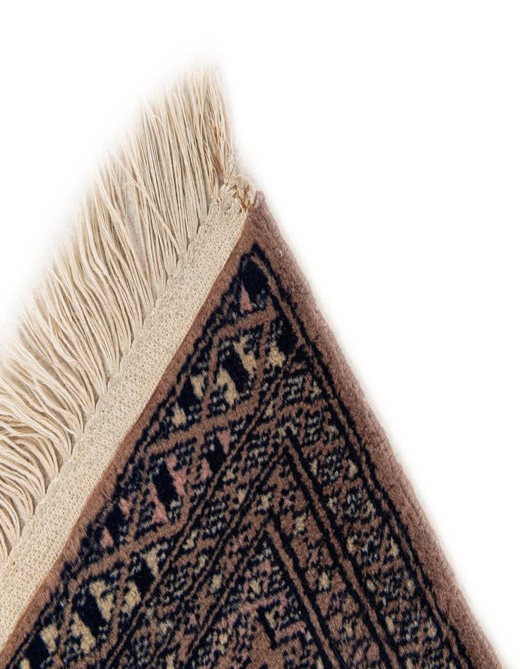 Detail image of 1' 7 x 2' 3 Hand Knotted Bokhara Wool Square Rug