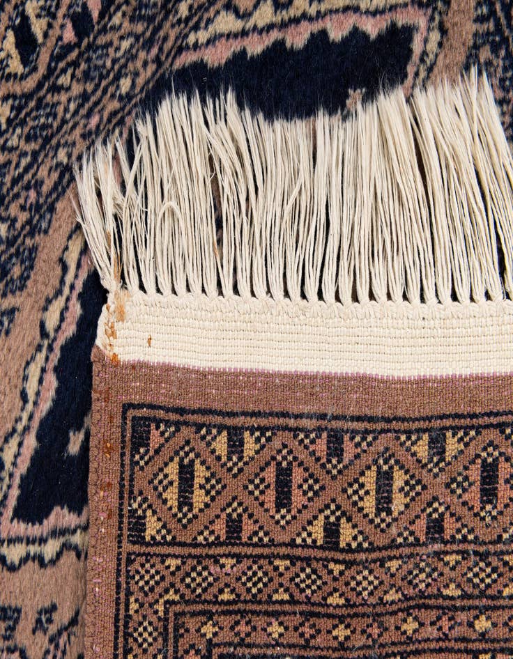 Detail image of 1' 7 x 2' 3 Hand Knotted Bokhara Wool Square Rug