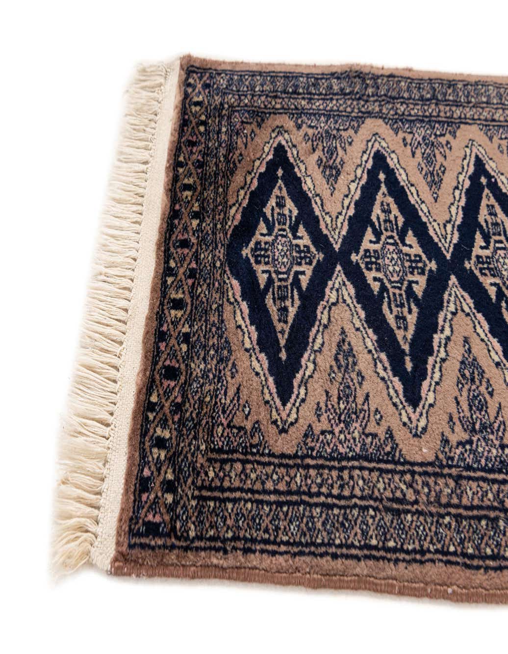 Detail image of 48cm x 70cm  Hand Knotted Bokhara Wool Square Rug