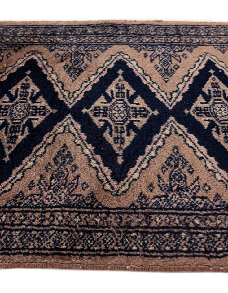 Detail image of 1' 7 x 2' 3 Hand Knotted Bokhara Wool Square Rug