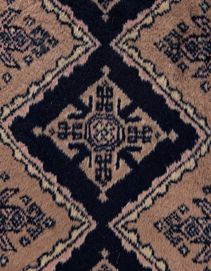 Detail image of 1' 7 x 2' 3 Hand Knotted Bokhara Wool Square Rug