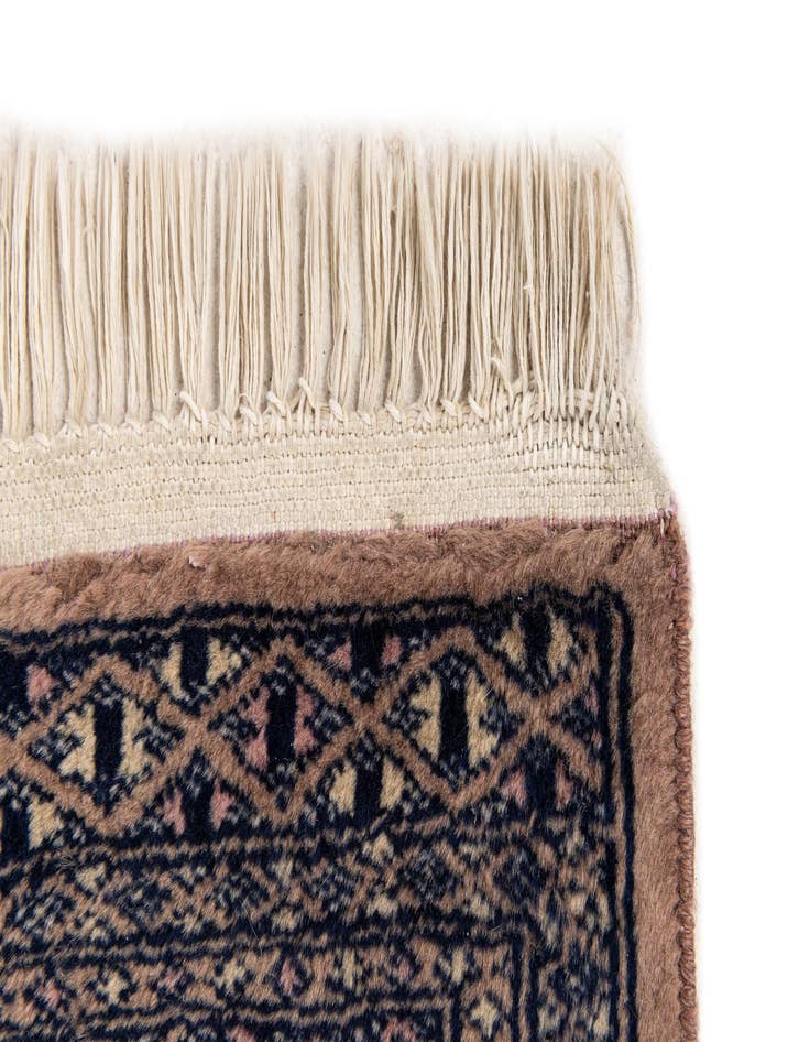 Detail image of 1' 7 x 2' 3 Hand Knotted Bokhara Wool Square Rug