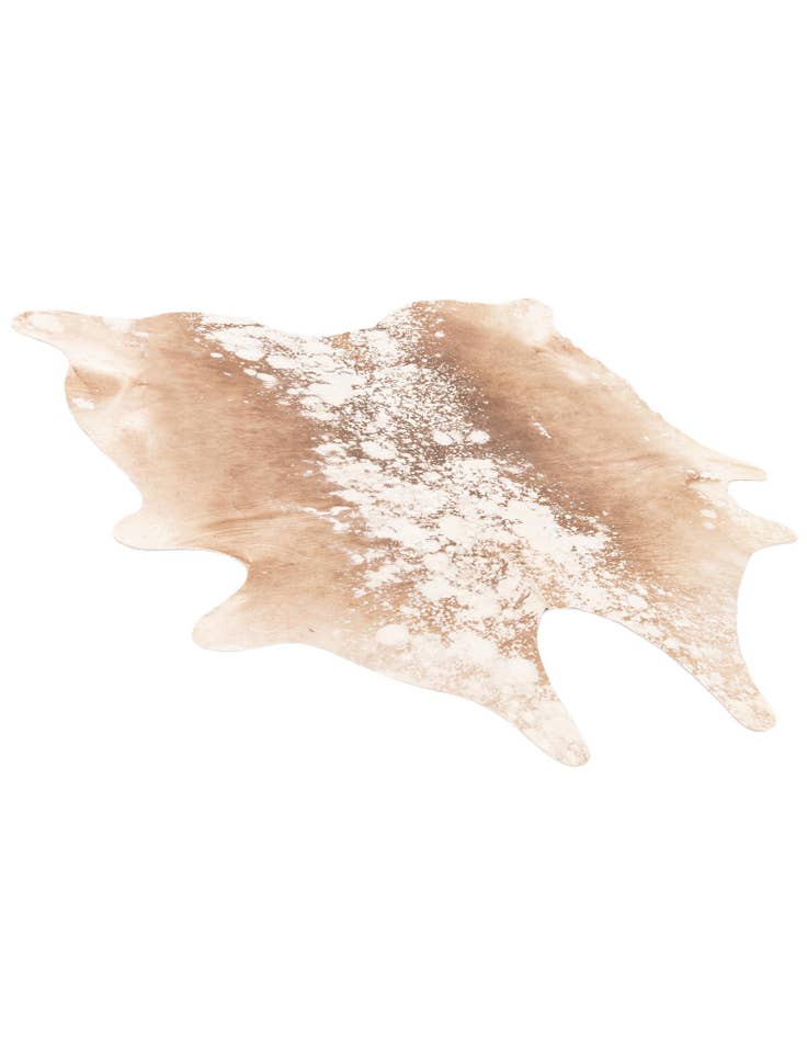 Detail image of 6' 1 x 6' 1 Cowhide Leather Square Rug