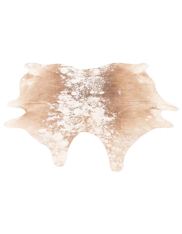 Detail image of 6' 1 x 6' 1 Cowhide Leather Square Rug