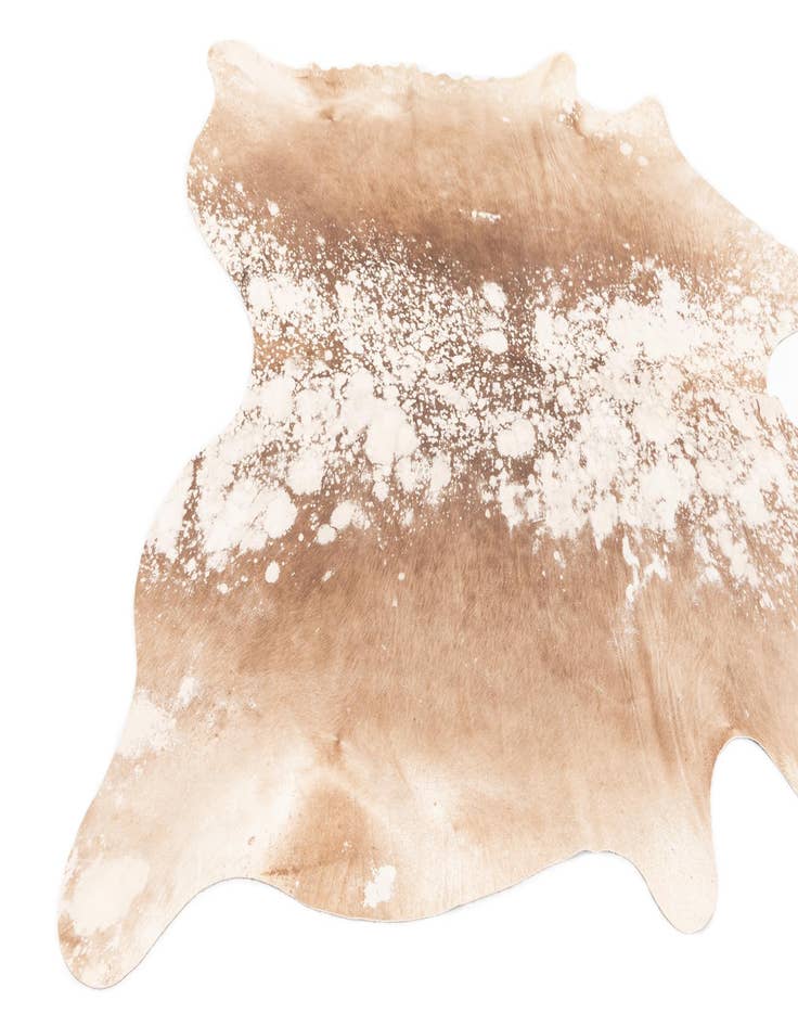 Detail image of 6' 1 x 6' 1 Cowhide Leather Square Rug