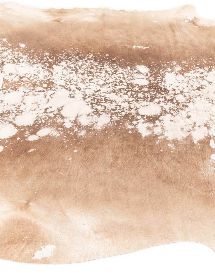 Detail image of 6' 1 x 6' 1 Cowhide Leather Square Rug