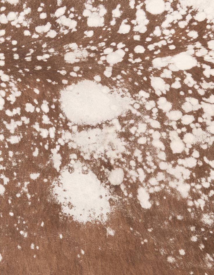 Detail image of 6' 1 x 6' 1 Cowhide Leather Square Rug