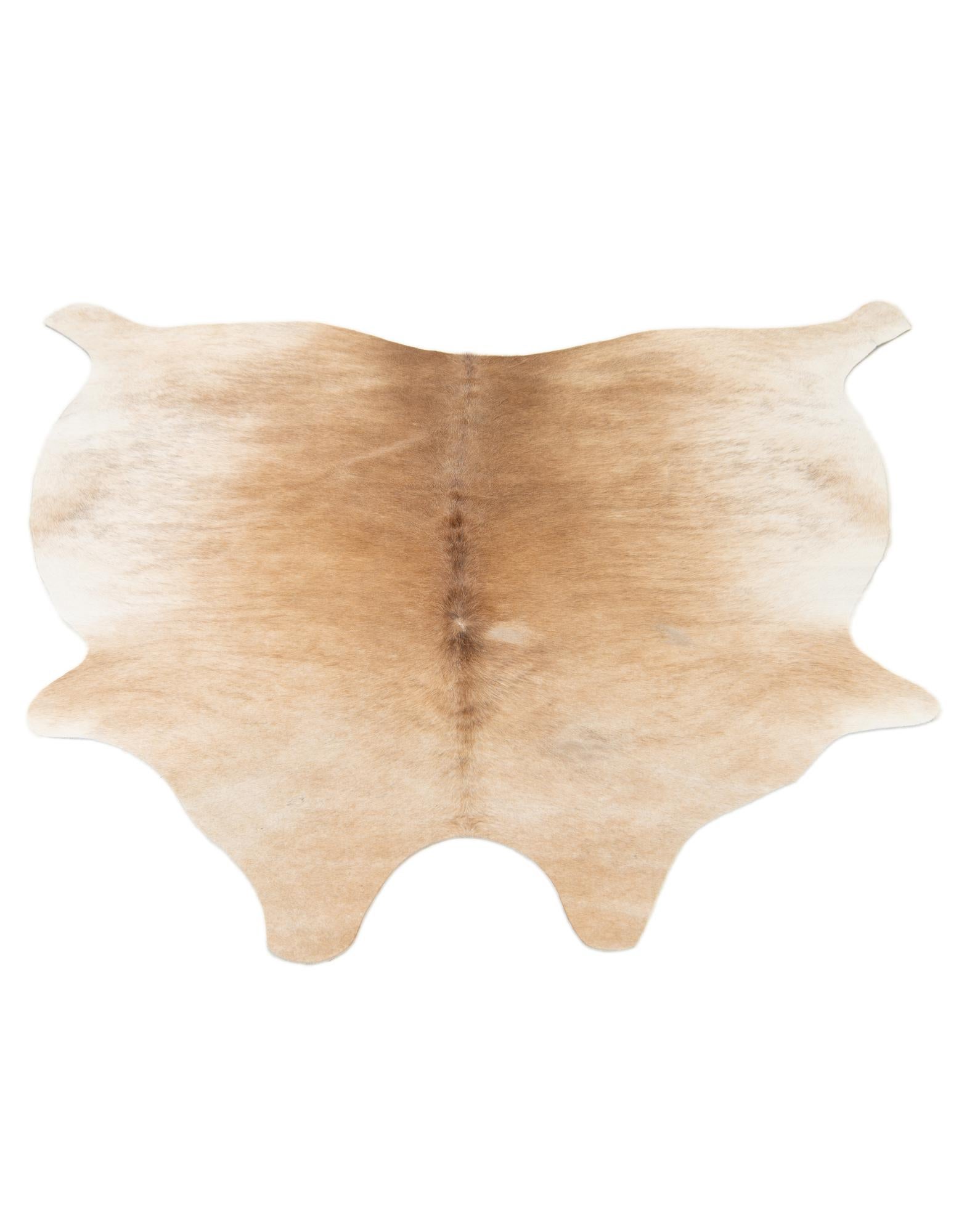 5' 2 x 5' 4 Cowhide Leather Square Rug