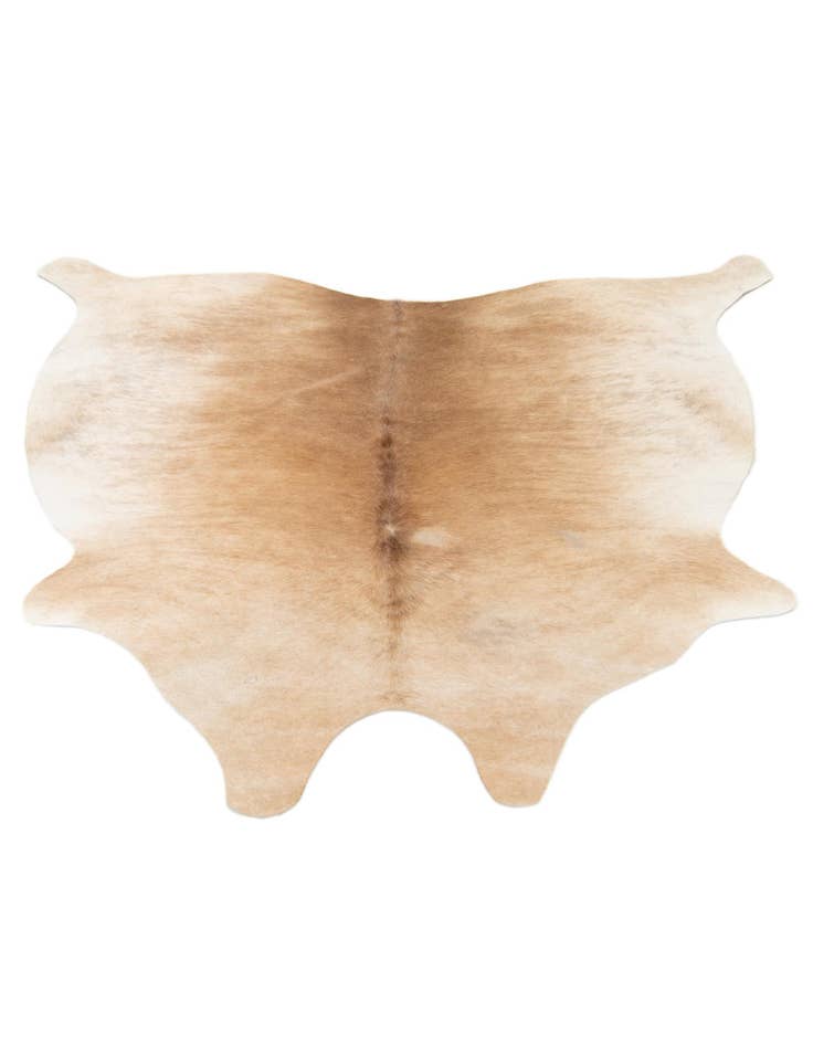 Detail image of 5' 2 x 5' 4 Cowhide Leather Square Rug