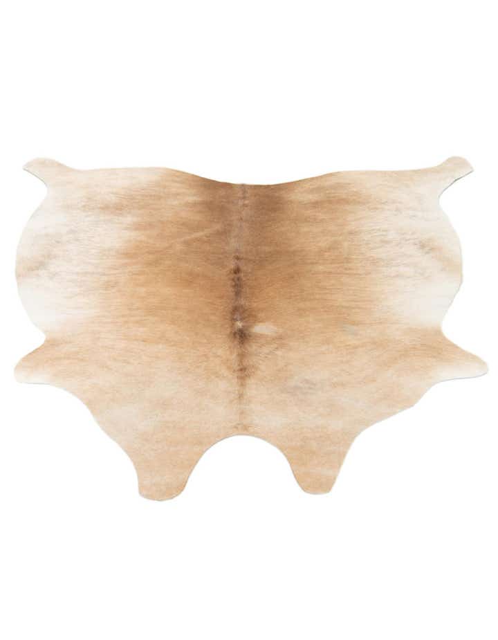 5' 2 x 5' 4 Cowhide Leather Square Rug