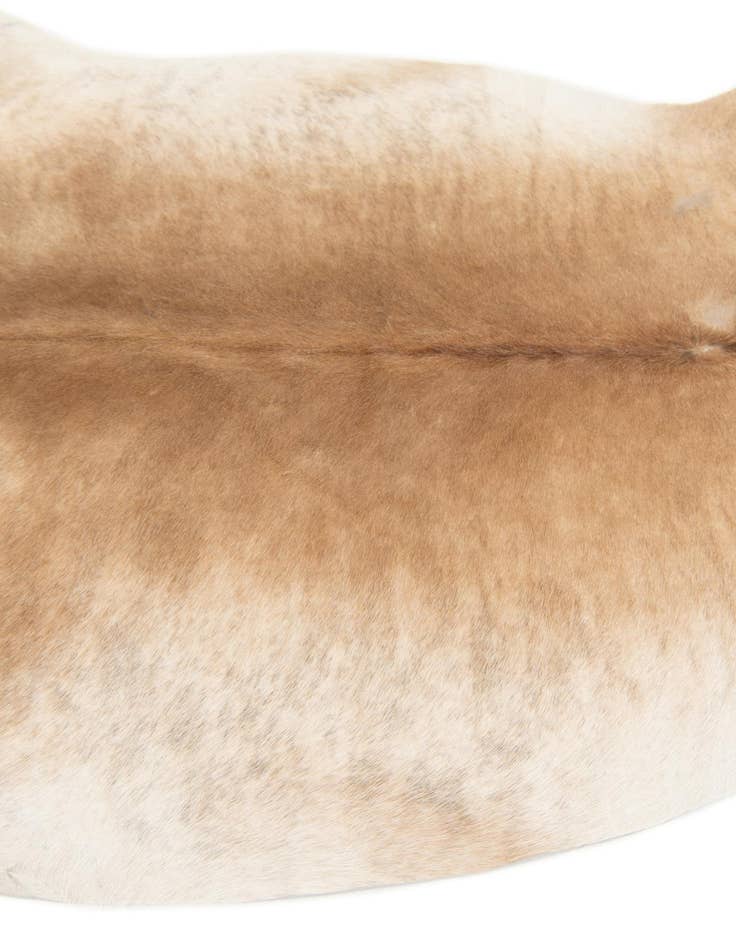 Detail image of 5' 2 x 5' 4 Cowhide Leather Square Rug