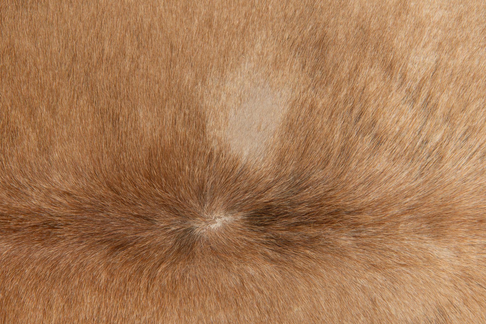 5' 2 x 5' 4 Cowhide Leather Square Rug