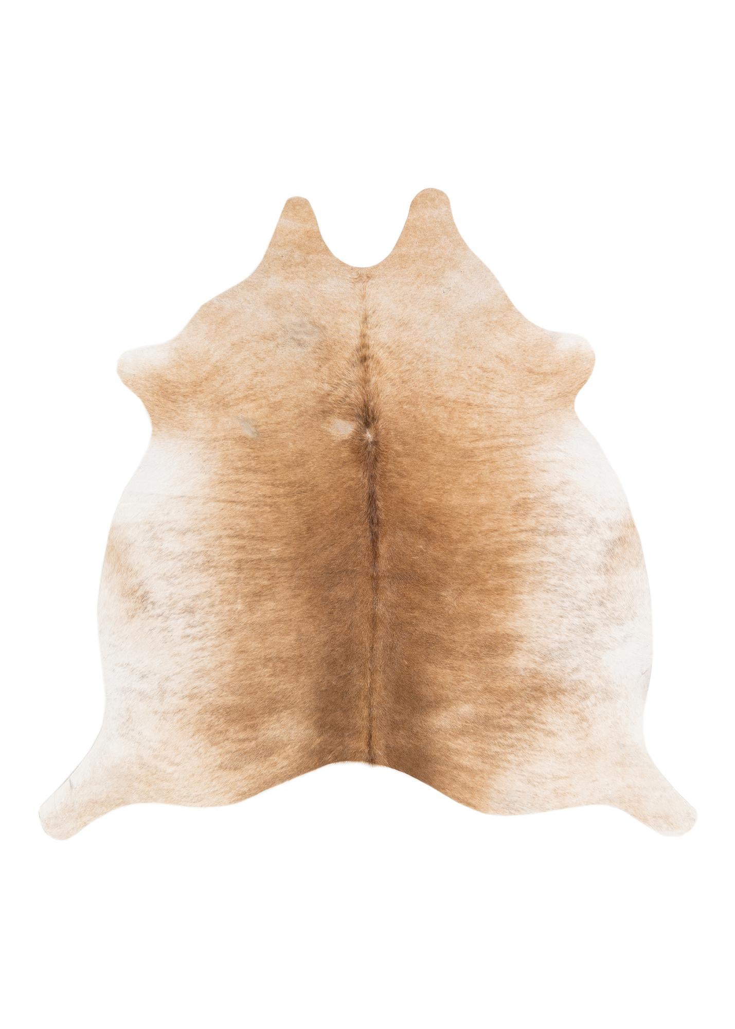 5' 2 x 5' 4 Cowhide Leather Square Rug