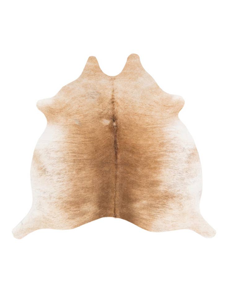 Detail image of 5' 2 x 5' 4 Cowhide Leather Square Rug