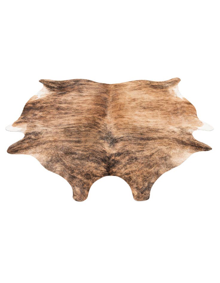 Detail image of 6' 5 x 6' 11 Cowhide Leather Square Rug