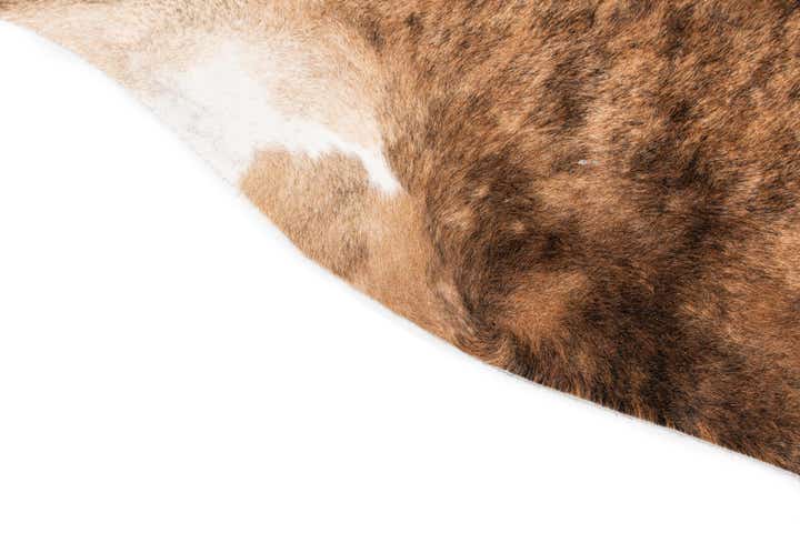 6' 5 x 6' 11 Cowhide Leather Square Rug