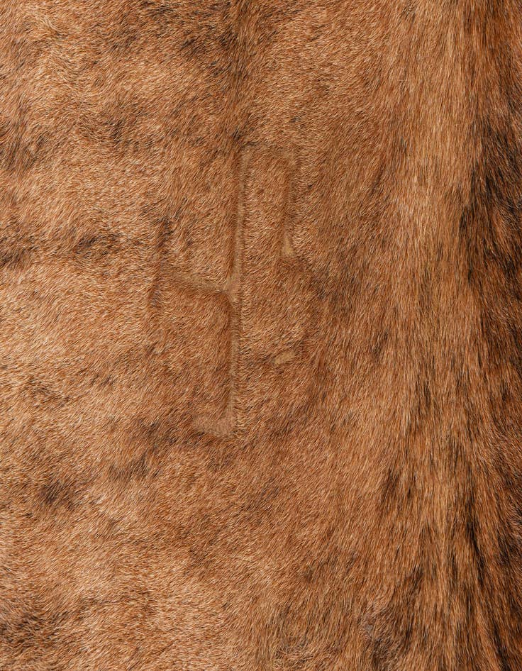 Detail image of 6' 5 x 6' 11 Cowhide Leather Square Rug