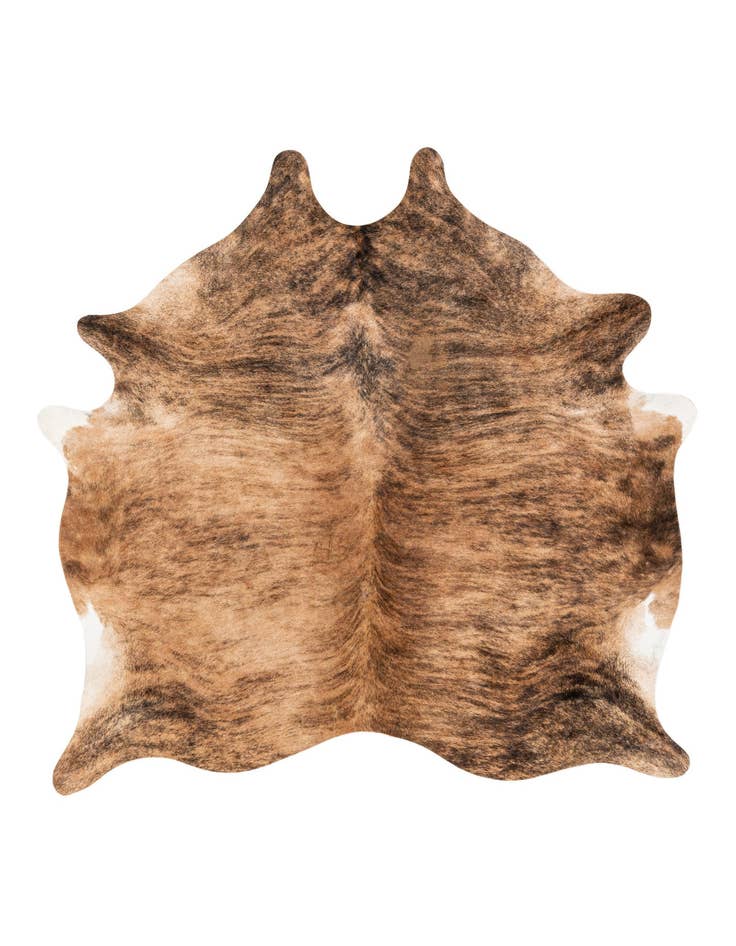 Detail image of 6' 5 x 6' 11 Cowhide Leather Square Rug