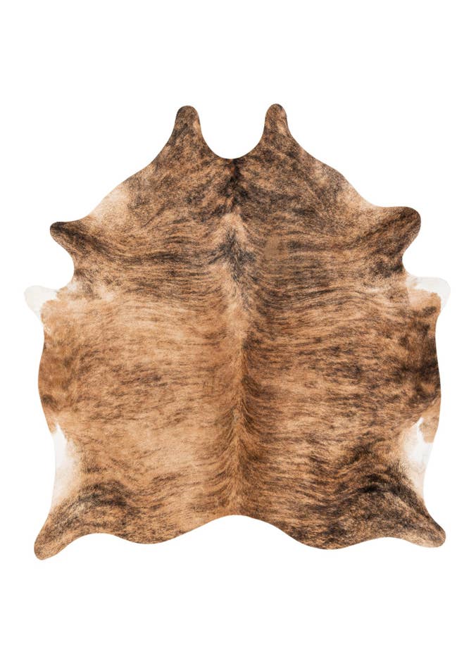 Detail image of 6' 5 x 6' 11 Cowhide Leather Square Rug