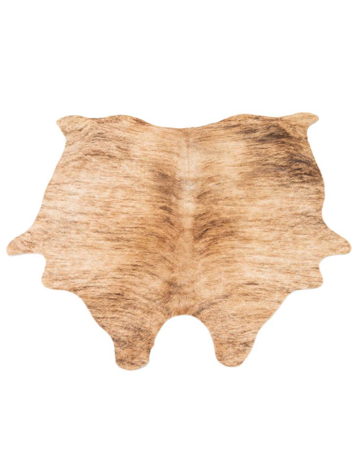 Detail image of 4' 1 x 4' 4 Cowhide Leather Square Rug