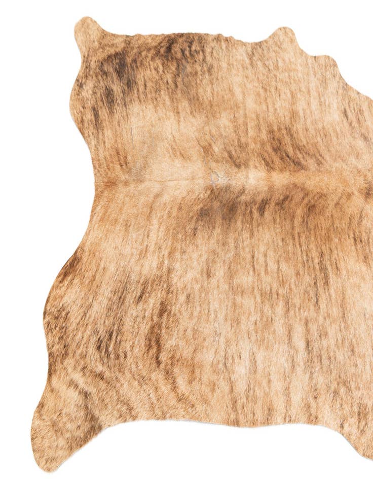 Detail image of 4' 1 x 4' 4 Cowhide Leather Square Rug