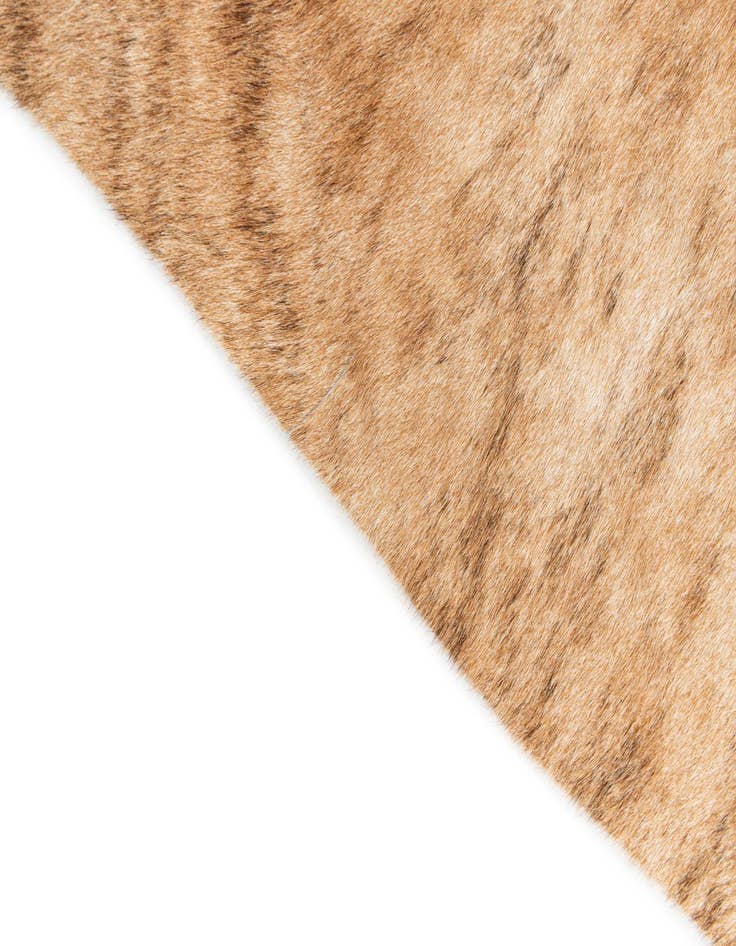 Detail image of 4' 1 x 4' 4 Cowhide Leather Square Rug