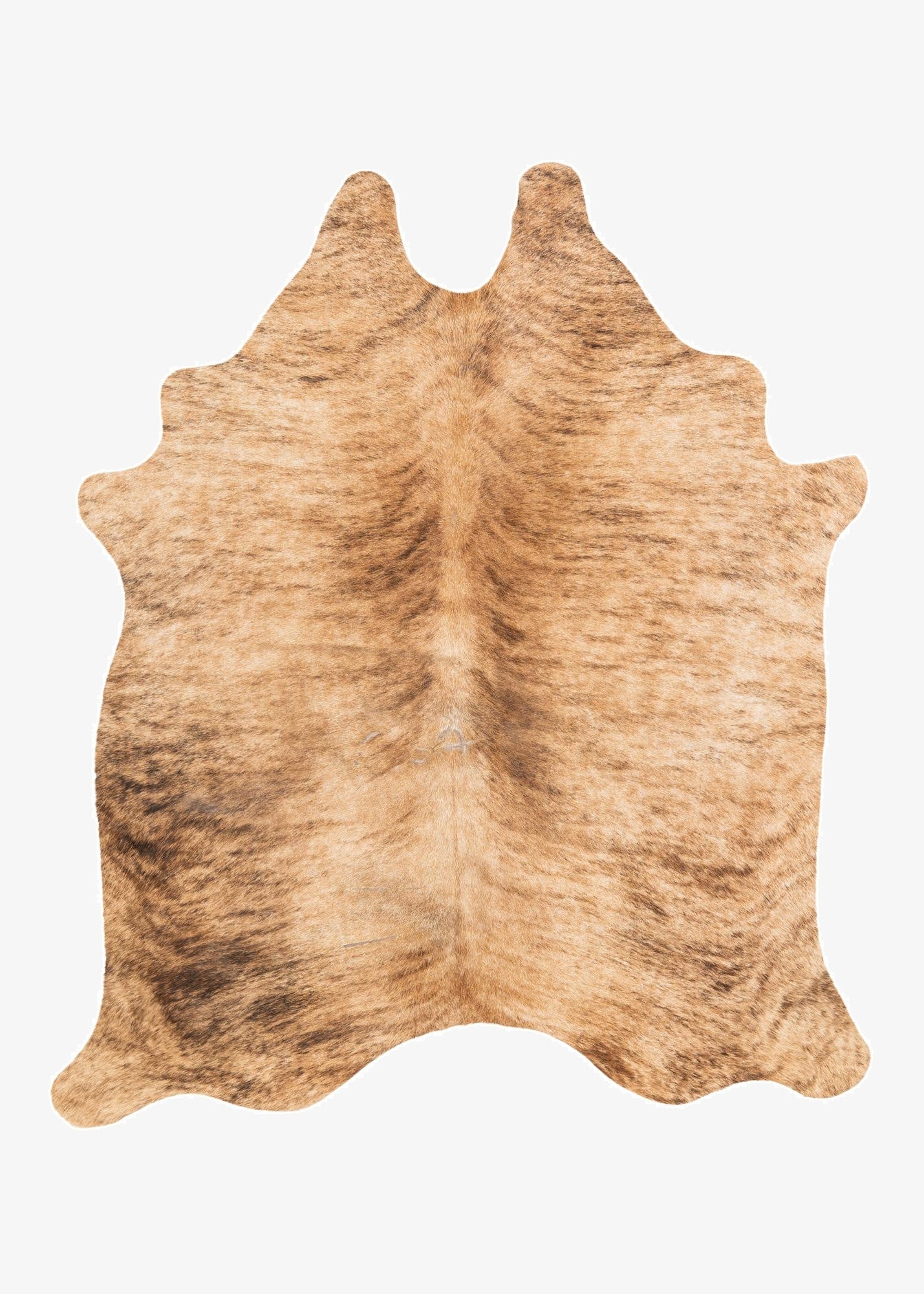 4' 1 x 4' 4 Cowhide Leather Square Rug
