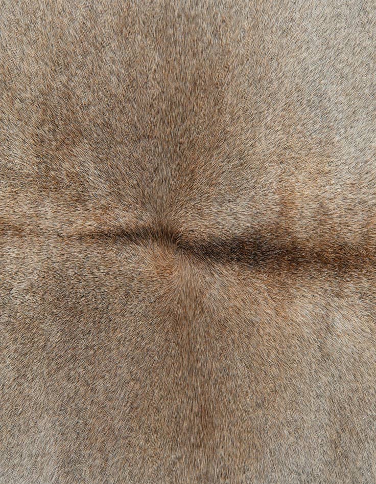 Detail image of 6' 3 x 6' 3 Cowhide Square Rug