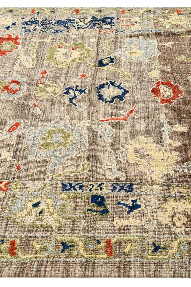 Detail image of 6' 5 x 7' 6 Hand Knotted Darya Wool Square Rug