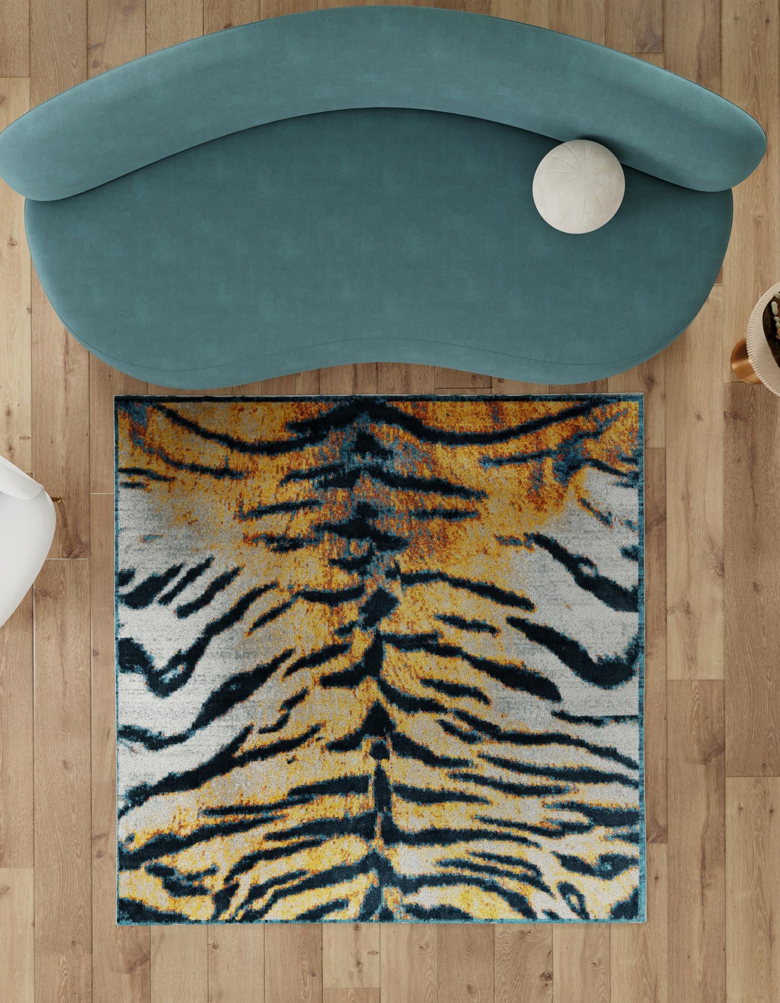5' 3 x 5' 3 Kamala Washable Square Rug