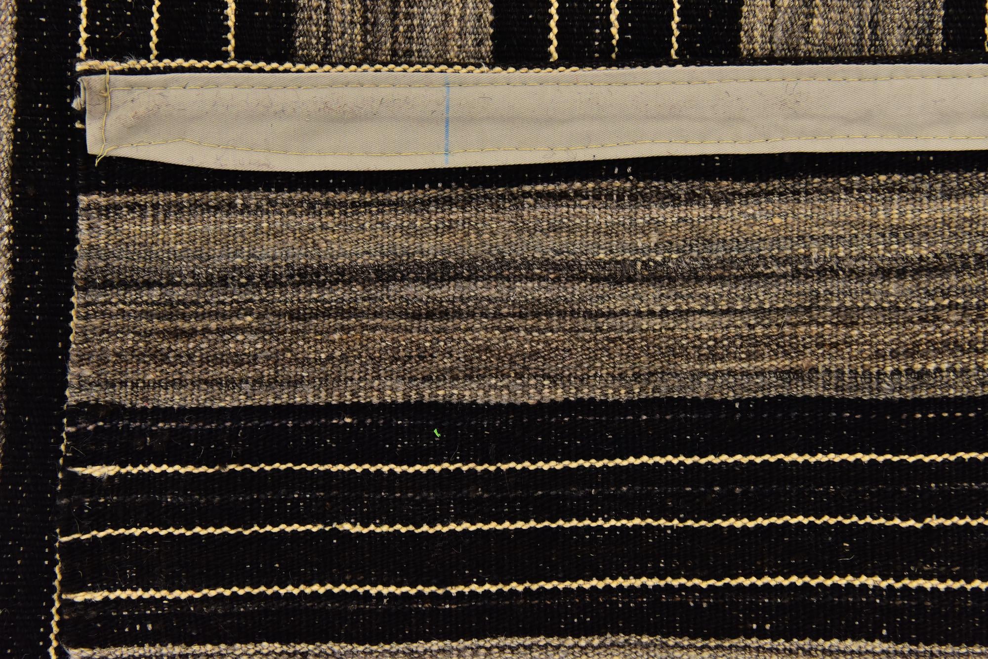 6' x 7' 2 Hand Woven Kilim Modern Wool Square Rug