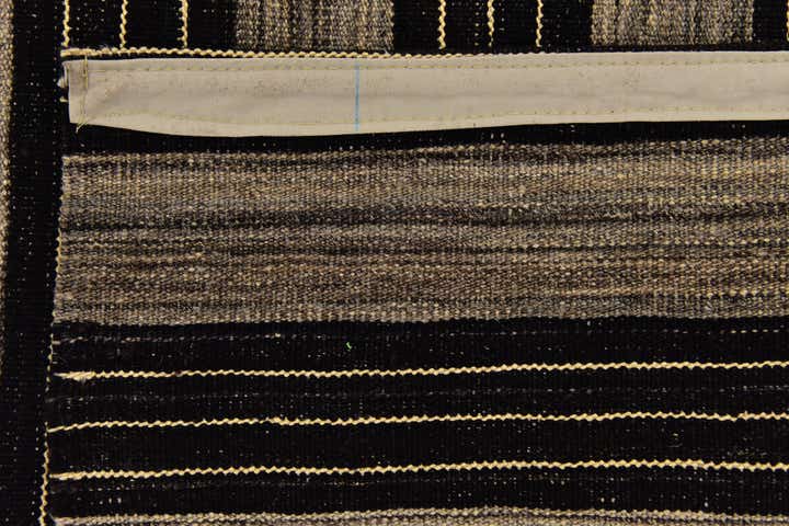 6' x 7' 2 Hand Woven Kilim Modern Wool Square Rug
