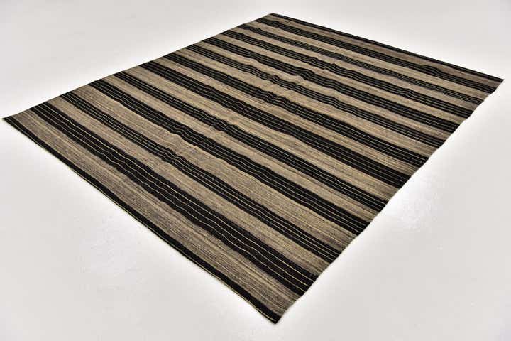 6' x 7' 2 Hand Woven Kilim Modern Wool Square Rug