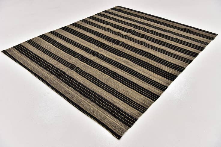 Detail image of 6' x 7' 2 Hand Woven Kilim Modern Wool Square Rug