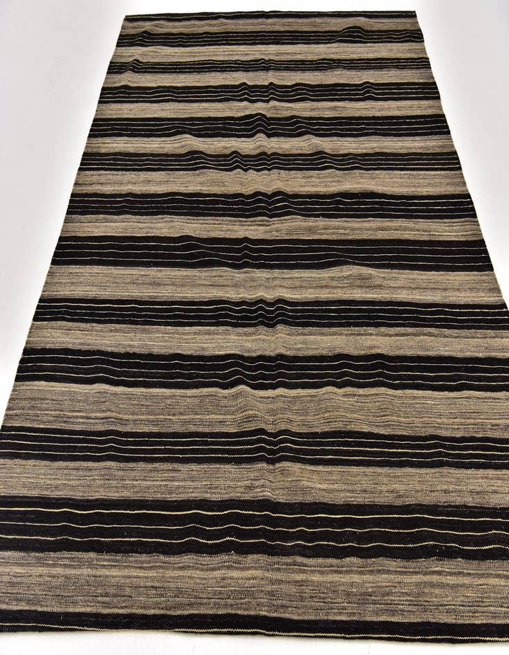 Detail image of 6' x 7' 2  Hand Woven Kilim Modern Wool Square Rug