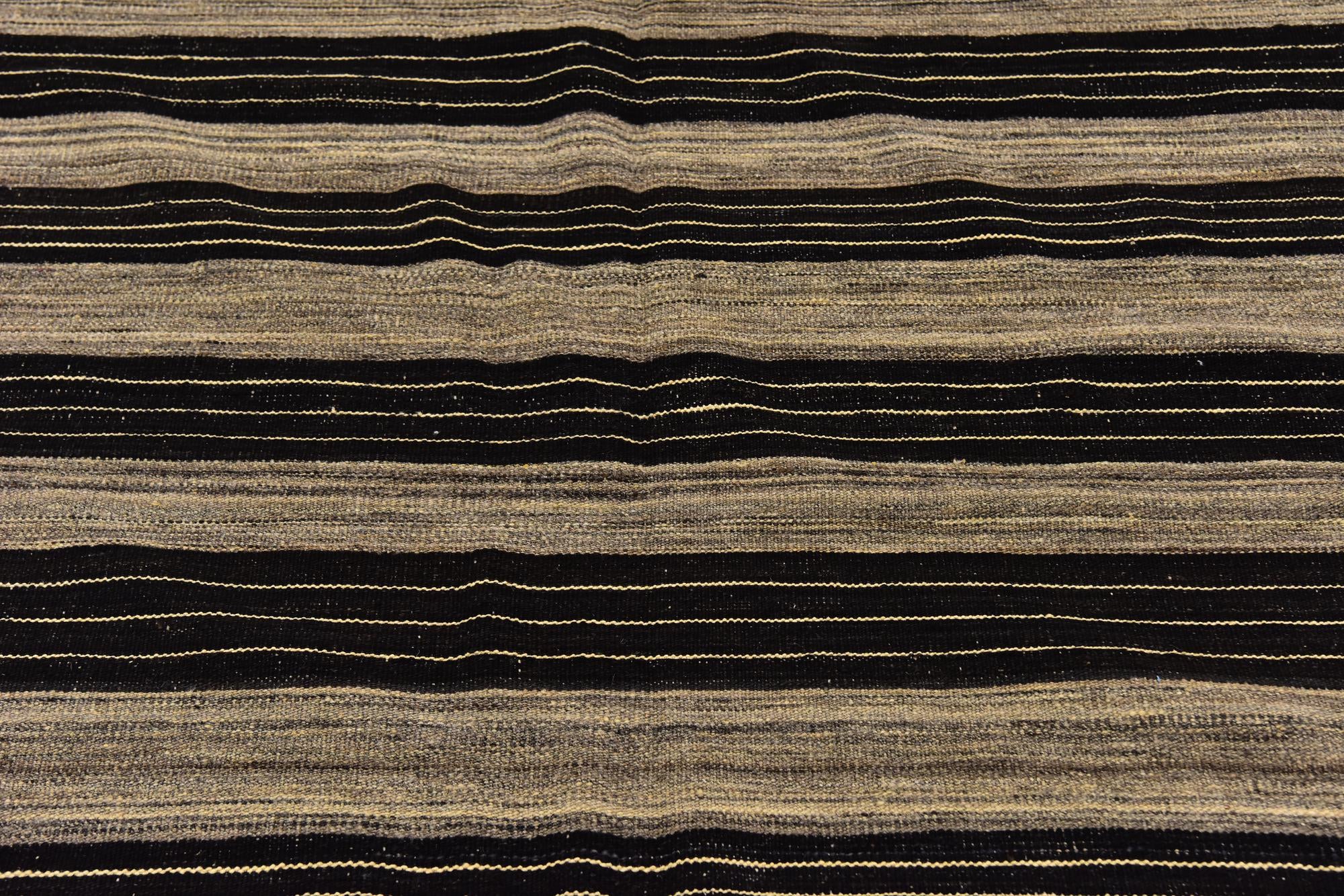 6' x 7' 2 Hand Woven Kilim Modern Wool Square Rug