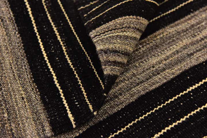 6' x 7' 2 Hand Woven Kilim Modern Wool Square Rug