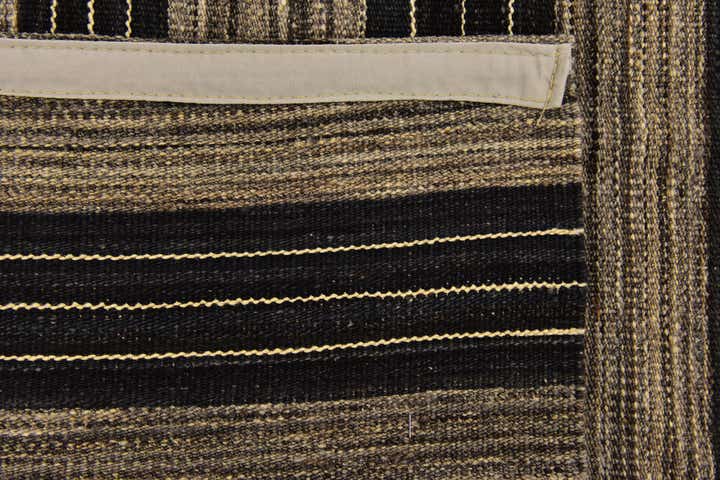 6' 2 x 7' 4 Hand Woven Kilim Modern Wool Square Rug